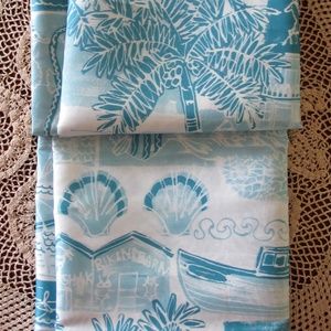 Caribbean Joe Island Supply Company Shower Curtain Nautical Palm Trees New